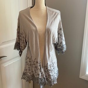 Gorgeous lace flower cardigan!